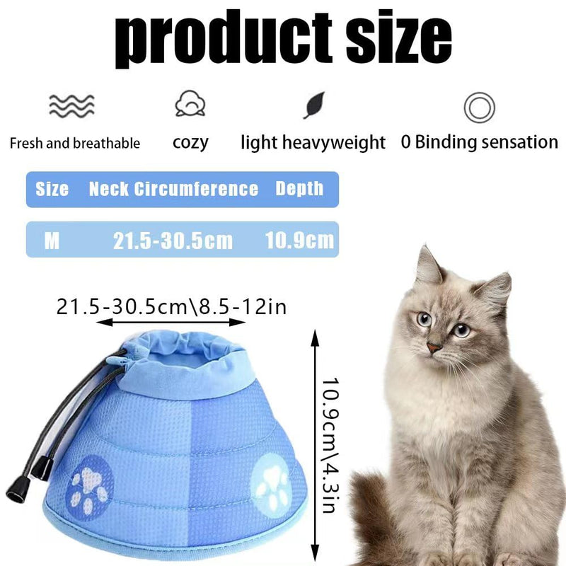 Cat Neck Brace, Adjustable Cat Neck Brace, Recovery Collar, Elizabethan Collar, Soft Cat Cone Collar, After Surgery and Injuries for Puppies, Small Dogs and Cats - PawsPlanet Australia