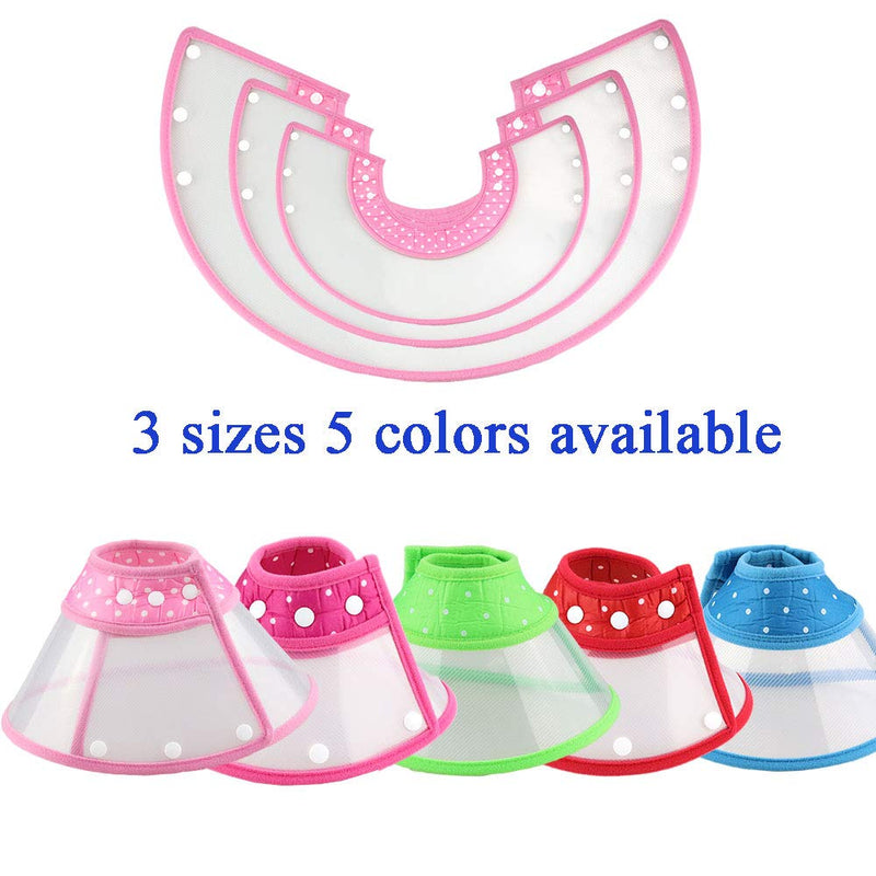 [Australia] - Cat Cone Dog Cone Collar Soft Dotted Recovery Collar After Surgery for Cats Kitten Puppy Small Dogs Pets Animals S Blue 