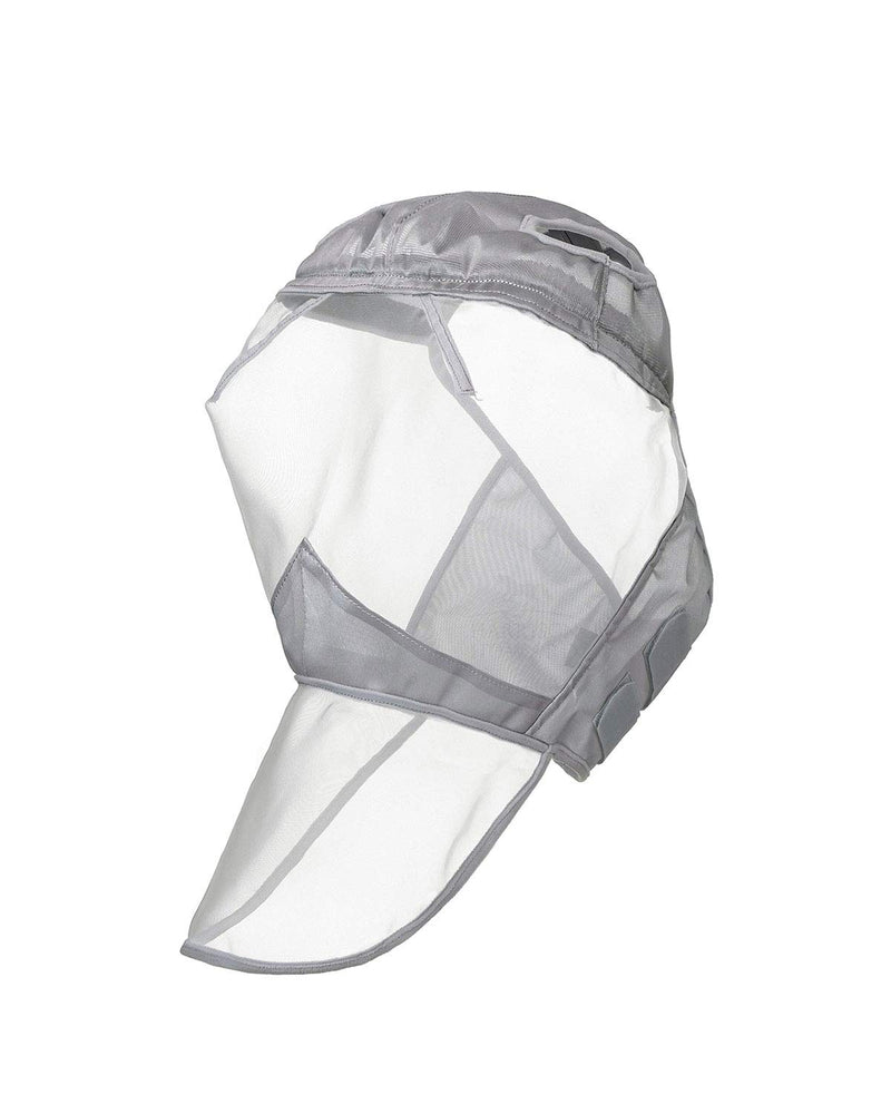 Harrison Howard CareMaster Fly Mask Full Face No Ears Moonlight Silver (L; Full Size) Full (L) - PawsPlanet Australia