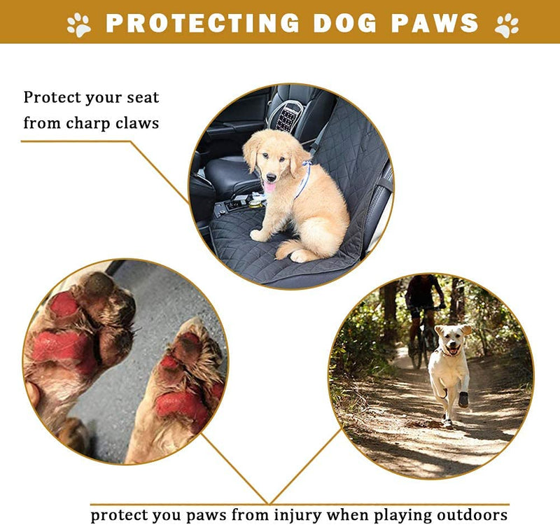 HuaTek Dog Boots, Waterproof Boots for Dogs, Dog Booties with Anti-Slip Sole Reflective Straps, Outdoor Dog Shoes for Medium Large Dogs (Black 4PCS). Size 2: (2.4"×1.7")(L*W) for 14-27 lbs Black - PawsPlanet Australia