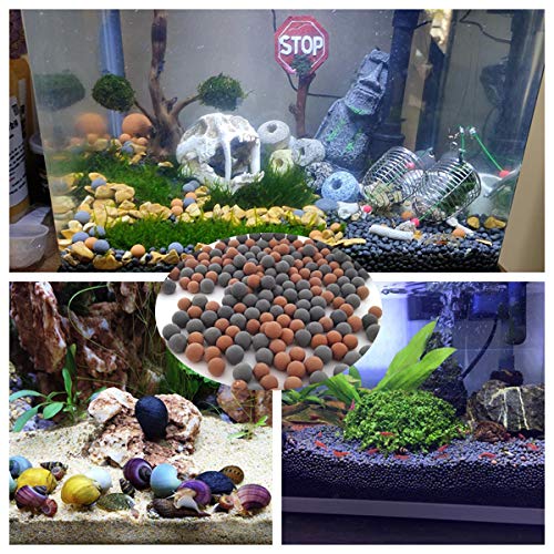 MEIMEI 100 Pieces Tourmaline Balls for Freshwater Aquarium Tank Shrimp Mineral Beads,Stabilizes pH,Filtration Stone Bead Balls,Live Snails,Blue Velvet Shrimp,Shrimp Crayfish Betta and Goldfish - PawsPlanet Australia