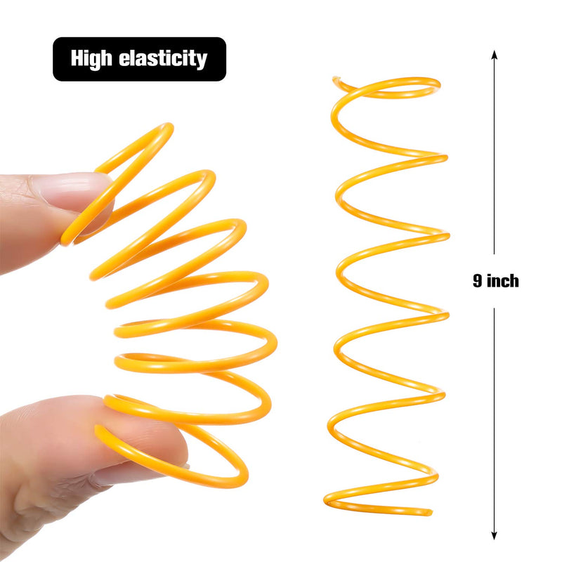 [Australia] - Gejoy 100 Pieces Cat Spring Toys Wide Colorful Springs Cat Toy BPA-Free Plastic Coil Spiral Springs Pet Interactive Toys for Cats Kittens Swatting, Biting, Hunting, and Active Play 