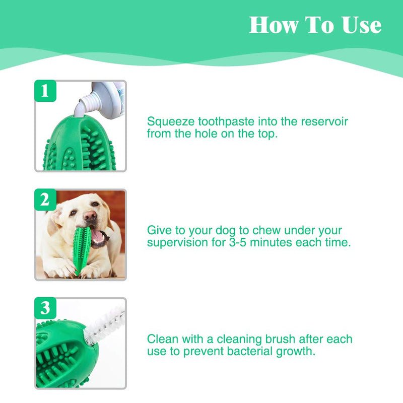 Dog Toothbrush, Dog Chew Toy Indestructible Natural Rubber Teeth Cleaning DIY Stick, Puppy Health Toothbrush Oral Massager for Medium Large Dogs, Puppy Dental Care Brushing Teeth Cleaning - PawsPlanet Australia