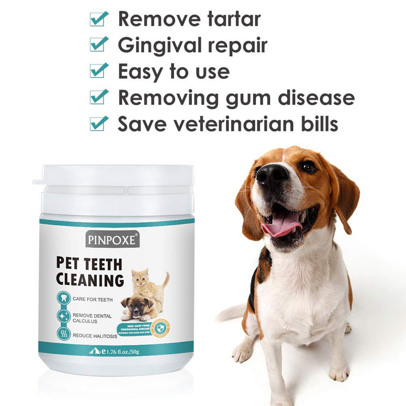 Tartar Powder for Dogs Cats, Tartar Remover Dog & Cat, Tartar Powder Natural, Oral Hygiene & Fresh Breath, Tartar Remover & Tooth Cleaning, Dog & Cat Plaque Off & Tartar Removal 90 g (Pack of 1) - PawsPlanet Australia