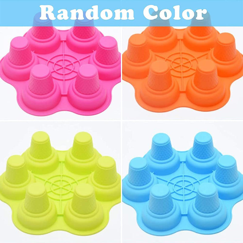 6 holes Ice Cream Cone Silicone Cake Mold Cup Baking Mold Random Color 1 pc Random Color - PawsPlanet Australia