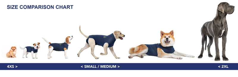 MPS Medical Pet Shirt Dog, Surgery Recovery Suit, Zebra-Print, XXXX-Small XXXXS - PawsPlanet Australia