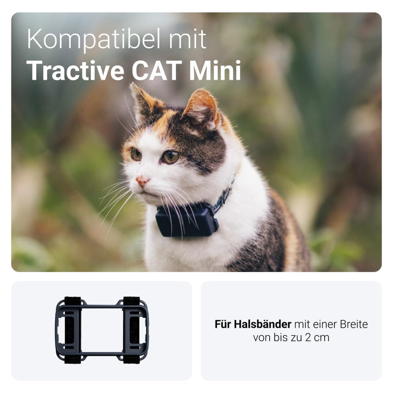 Tractive harness attachment for the CAT Mini GPS tracker for cats (incl. Velcro straps) - PawsPlanet Australia