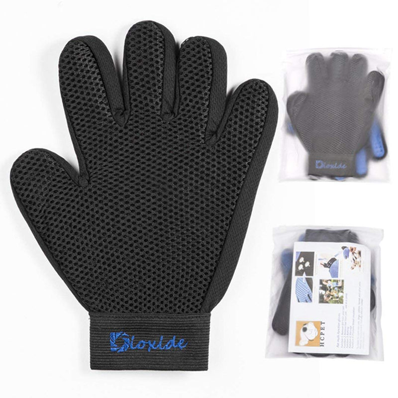 1 Pair Pet Brush Glove, Dioxide Pet Hair Glove, Pet Massage Hair Remover Grooming Glove Dog Cat - PawsPlanet Australia