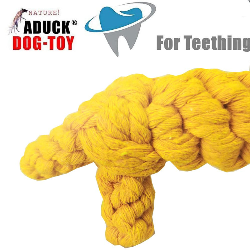 Aduck Pet Puppy Dog Cotton Rope Chew Toys for Teeth Cleaning, Elephant and Giraffe Design - PawsPlanet Australia