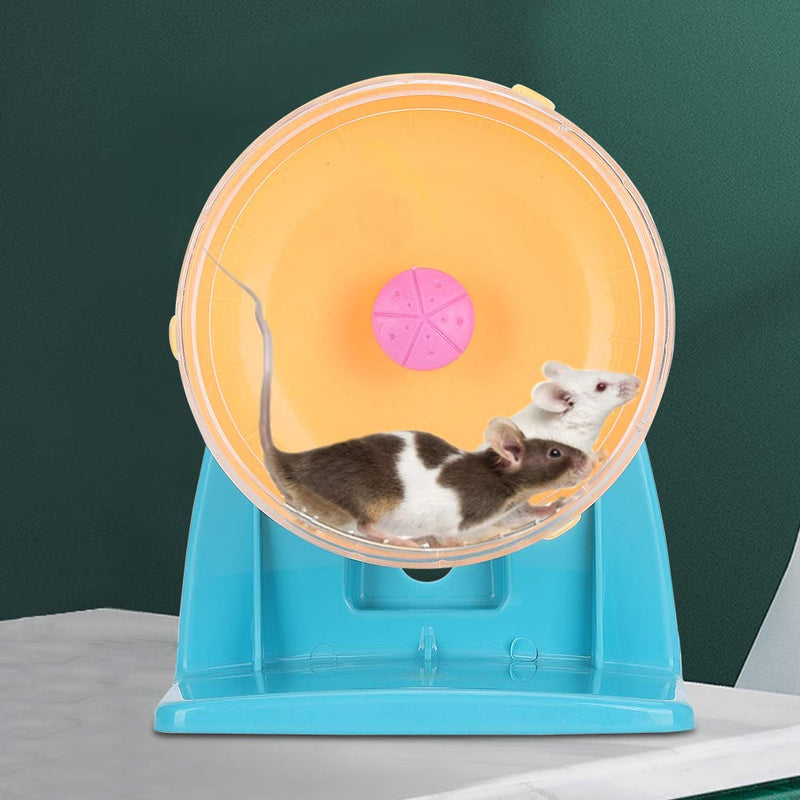 [Australia] - Goick Hamster Wheel-Plastic Dual-Purpose Hamster Running Wheel Ultra-Quiet Roller Fitness Game Stand Toy 