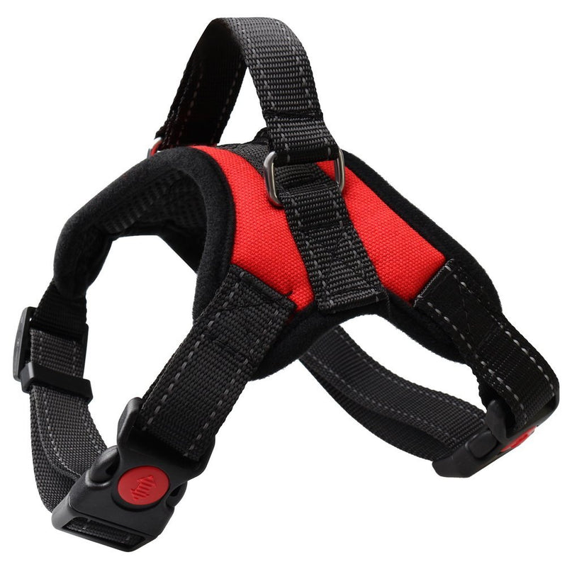 ZHIYE Adjustable No Pull Dog Harness Soft Padded Walking Training Assistance Chest Red M - PawsPlanet Australia