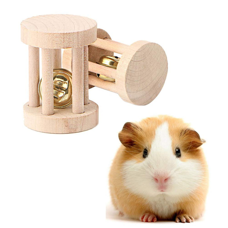 [Australia] - Vankcp 5 Pcs Hamster Chew Toys, Natural Wooden Chew Toys Pets Teeth Care Molar Ball for Small Animals Cat Rabbits Rat Guinea Pig (5P) 