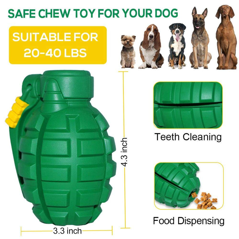 Jomilly Ultra Durable Dog Chew Toys for Aggressive Chewers - Toughest Indestructible Dog Toys for Aggressive Heavy Chewers Lifetime Replacement Small-Medium Dogs Puppy Pet Teething Toys -Green Green - PawsPlanet Australia