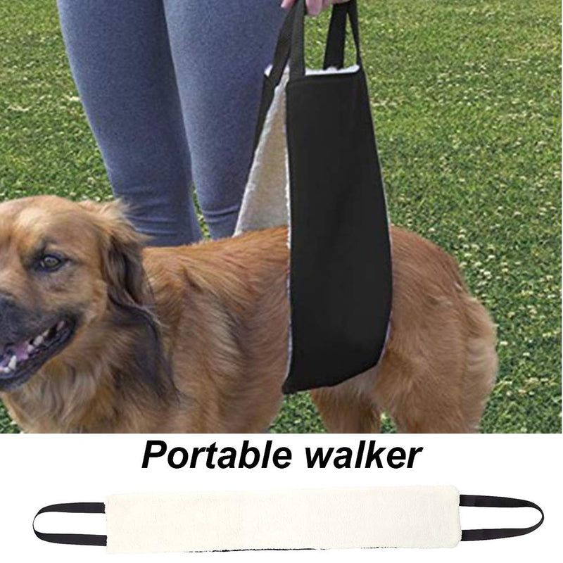 POHOVE Portable Dog Sling for Back Legs,Rehabilitation Sling Harness, Dog Lift, Walking Pet Support Assist Tool Dog Harness Hip Support Harness to Help Lift Dogs Rear for Canine Aid Black - PawsPlanet Australia