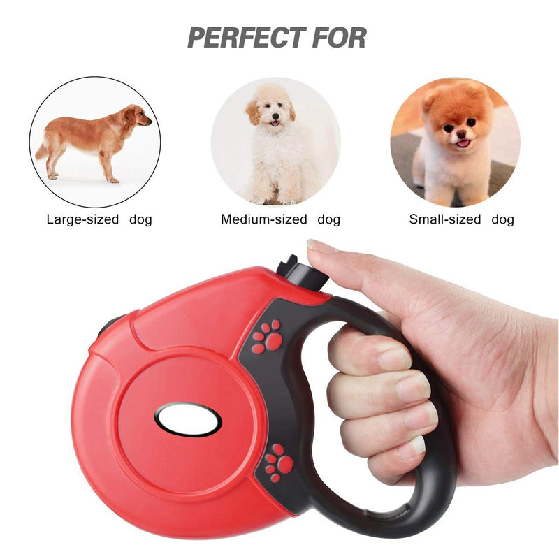 PETCUTE Retractable dog leash roll leash dog leash automatic leash for small, medium and large dogs dog leash adjustable 8M round rope blue - PawsPlanet Australia