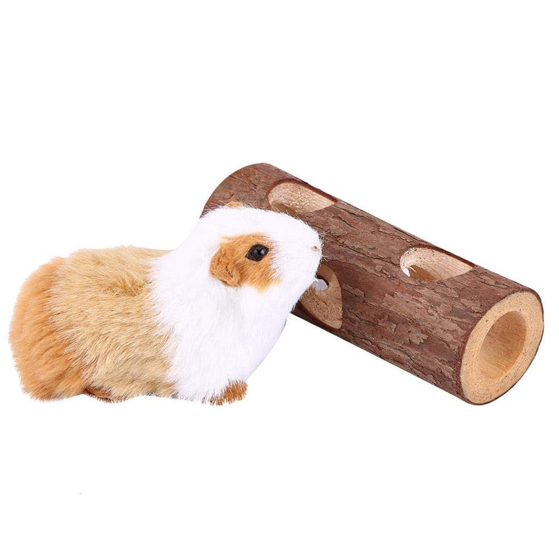 Zyyini Hamster Tunnel, Hamster Tube, Wooden Exercise Tube Toy Hamster Tube Natural Bamboo Mouse Tunnel Tube Toy Small Pet Fun Tunnels For Rabbits Ferrets Hamsters Guinea Pigs #1 - PawsPlanet Australia