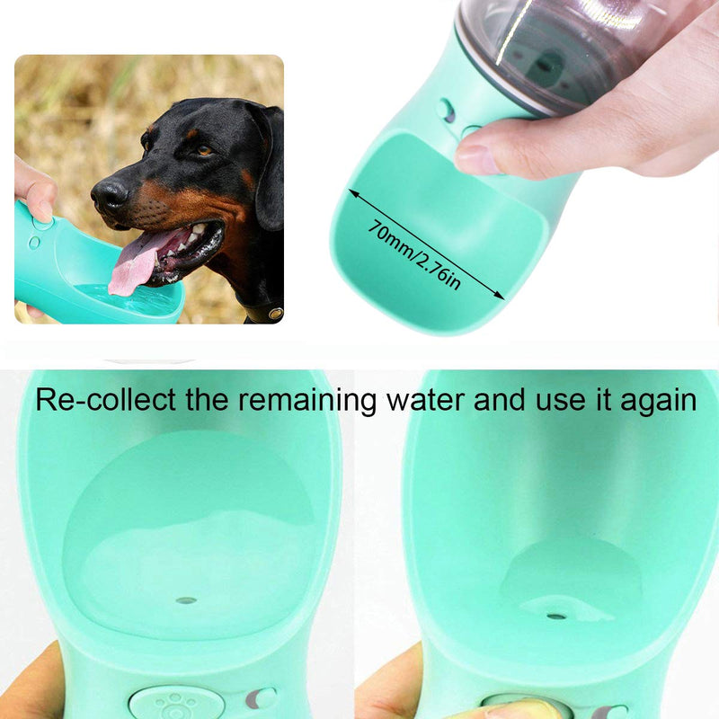 FineGood Portable Dog Water Bottles with Collapsible Bowls, 19oz/500ml Food Grade Dog Water Dispenser Dog Water Bottle for Walking Dog Travel Water Bottle - PawsPlanet Australia