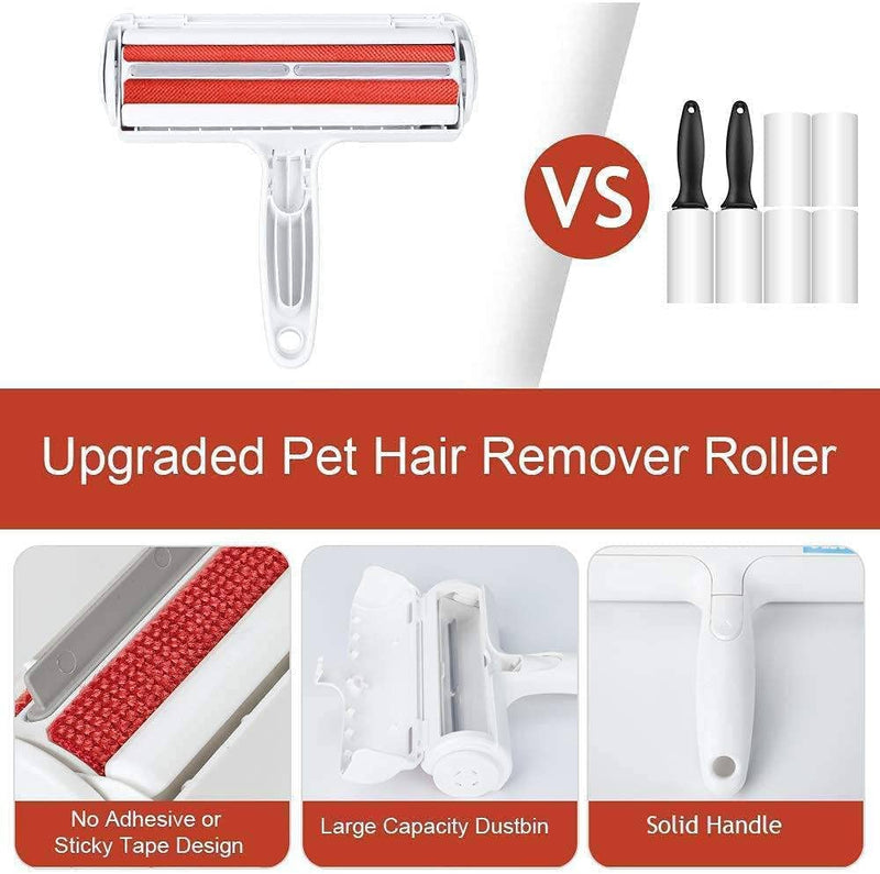 Hathcack Pet Hair Remover Lint Roller - Portable Cat Hair Remover for Dog Hair & Cat Hair | Lint roller animal hair for clothes | Sofa | Bed | Carpet - PawsPlanet Australia