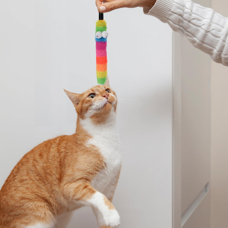 Pack of 8 Cat Toys, Interactive Cat Toys Replacement Cat Worm Toys Refills Cat Stick Replacement Worms Cat Toys Interactive Worms Cat Toys for Kittens and Cats (A) - PawsPlanet Australia