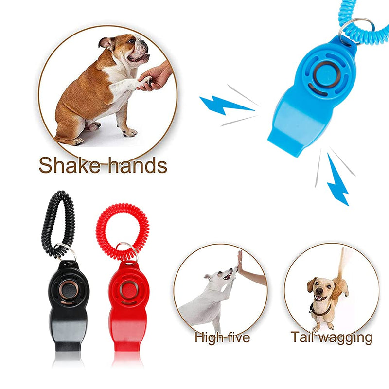 WeChip Dog Training Clickers and Whistle in One, Consistent Positive Reinforcement for Puppies, Fix Undesired Behaviors, Pet Training Clicker for Dog Cats Puppy Birds Horses, 3-Pack - PawsPlanet Australia