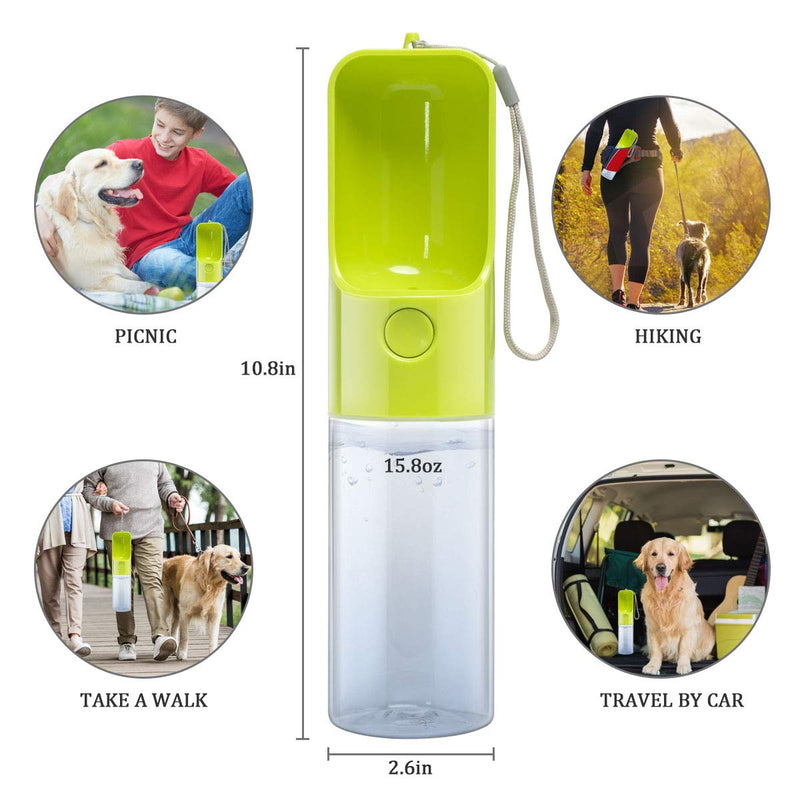 Esing Dog Water Bottle Dispenser,Water Bottle for Dogs,Portable Dog Water Bottles for Walking Travel Pet Doggie Drinking Cup 15oz - PawsPlanet Australia