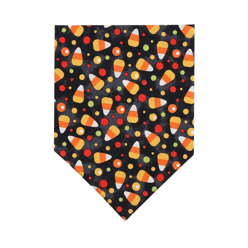 Halloween Dog Bandana Reversible Triangle Bibs Scarf Accessories for Dogs Cats Pets Small Candy Corn - PawsPlanet Australia