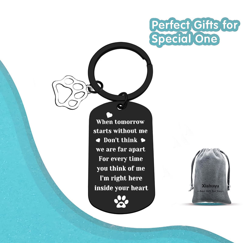 Pet Memorial Keychain Pet Loss Gifts Every Time You Think of Me I'm Right Here Inside Your Heart Keychain Remembrance Gifts for Pet Owner Pet Sympathy Gifts for Loss of Dog or Cat - PawsPlanet Australia