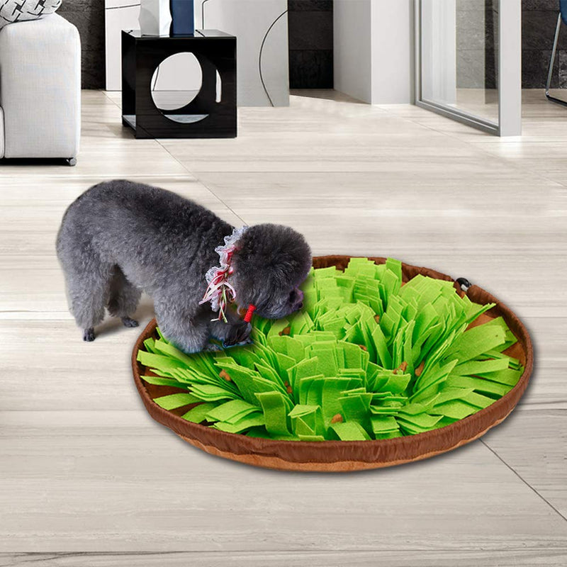 Snuffle Mat for Dogs, Dog Activity Mat Sniffing Mat Dog Feeding Mat/Enrichment Mat/Play Mat/Puzzle Mat/Interactive Toy/Sniffing Pad/Snuffle Blanket/Sniffing Training Mat Slow Feeding Bowl for Dog Pet Green - PawsPlanet Australia