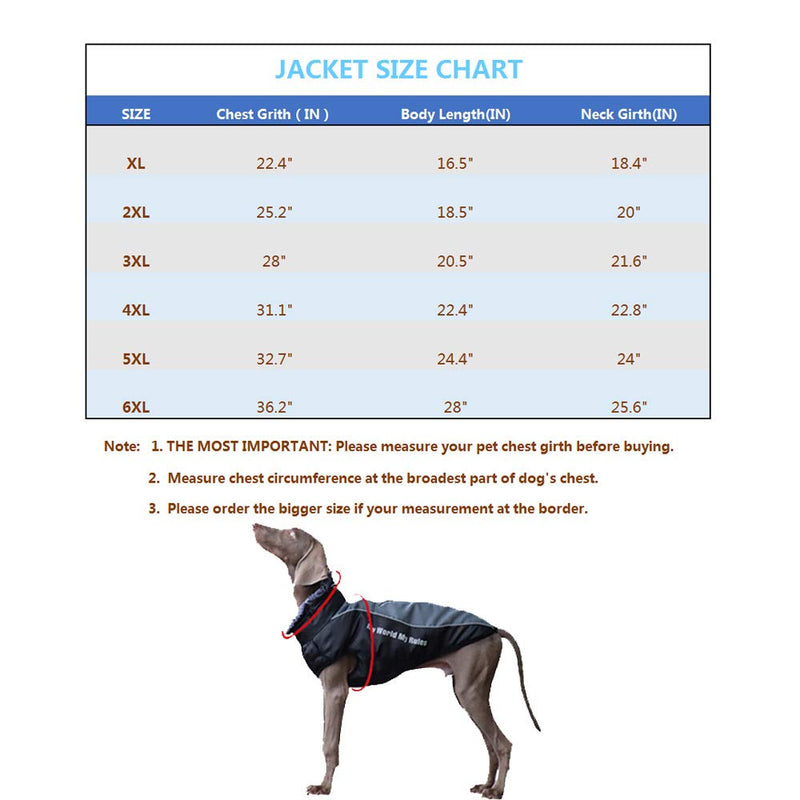 [Australia] - Domkim Dog Coats for Winter Windproof Waterproof Dog Jackets with Harness for Cold Weather Warm Reflective Dog Vest with Fur Collar for Medium Large Dogs XL Grey 