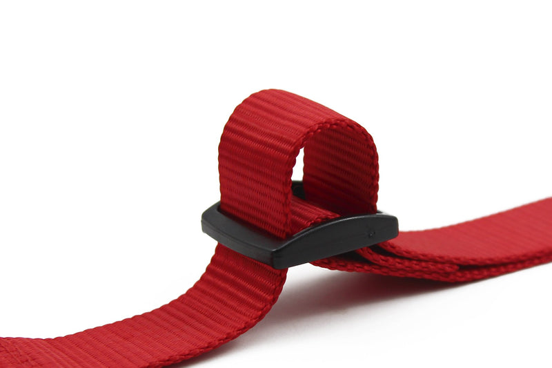 [Australia] - BIG SMILE PAW Dog Collar Adjustable,Quick Release Nylon Dog Collar M Red 