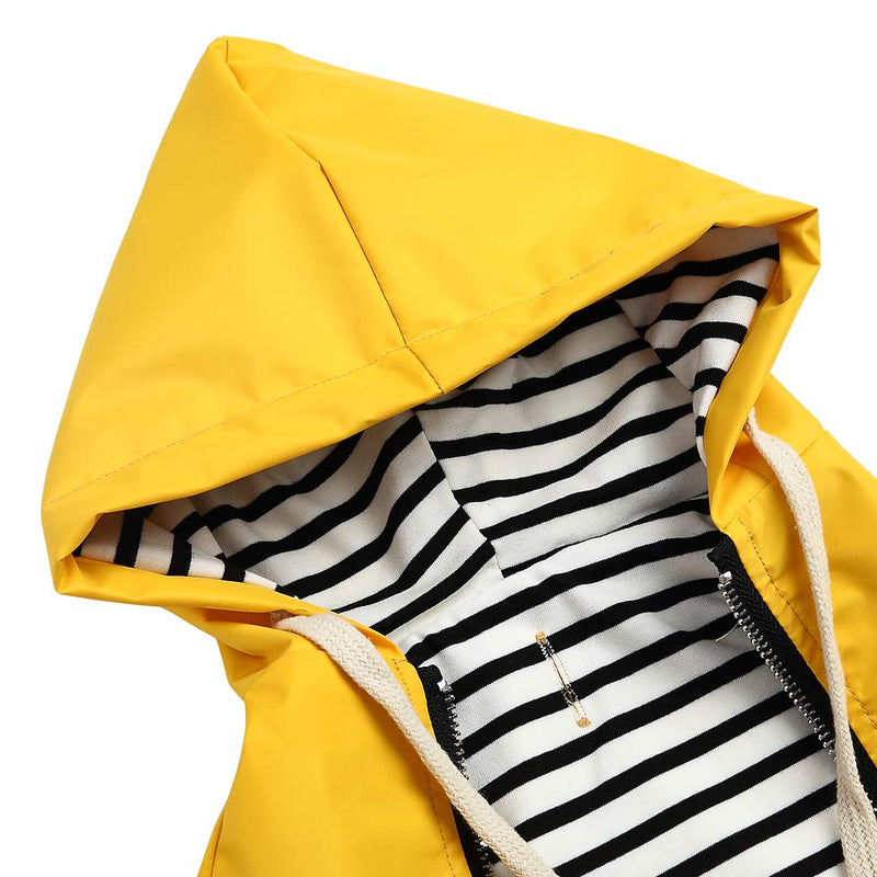 [Australia] - Morezi Dog Zip Up Dog Raincoat with Hood, Rain/Water Resistant, Adjustable Drawstring, Pocket Design, Stylish Premium Dog Raincoats - Size XS to XXL Available - Yellow - XL 