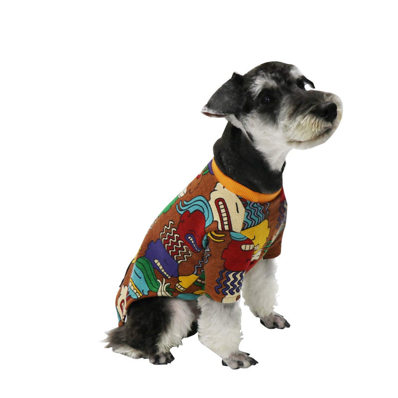 STYLEAGAL Dog Shirt, Hip hop Cool Style Dog Shirt, Pure Cotton Texture Breathable and Elastic for Small and Medium Dogs (X-Small) X-Small - PawsPlanet Australia