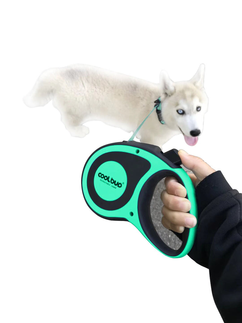 [Australia] - JOYPAWS Retractable Dog Leash, 16 ft Heavy Duty Dog Walking Leash for Medium & Large Dogs up to 110 lbs, 16 Foot Pet Extendable Leashs, Tangle Free, One-Hand Brake & Lock Green 