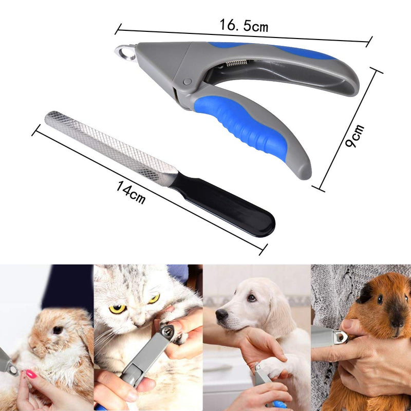 Queta dog cat claw care, claw scissors for dogs, dog nail scissors, nail scissors and nail file, for professional small animals, puppy dogs, puppies, cats, rabbits - PawsPlanet Australia