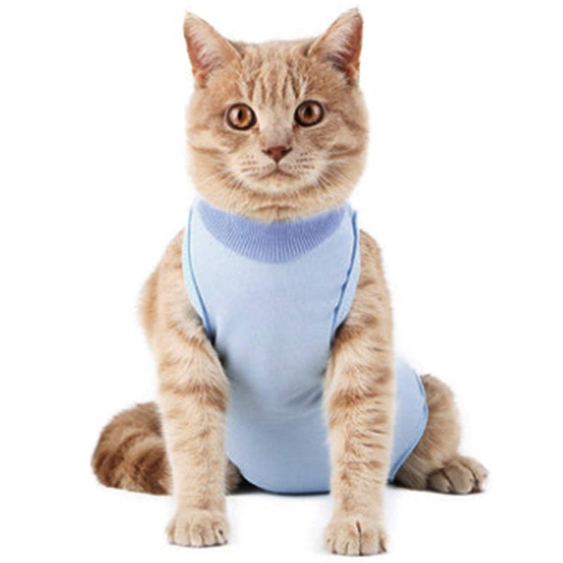 [Australia] - Alfie Pet - Beck Surgical Recovery Suit Body Wrap for Cats and Dogs Small Blue 