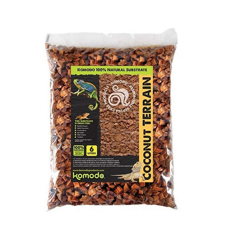 Komodo Habitat Moss, 1.5 Litre & Coconut Terrain, 6 Litre 1.5 l (Pack of 1) + Coconut Terrain, 6 Litre - PawsPlanet Australia