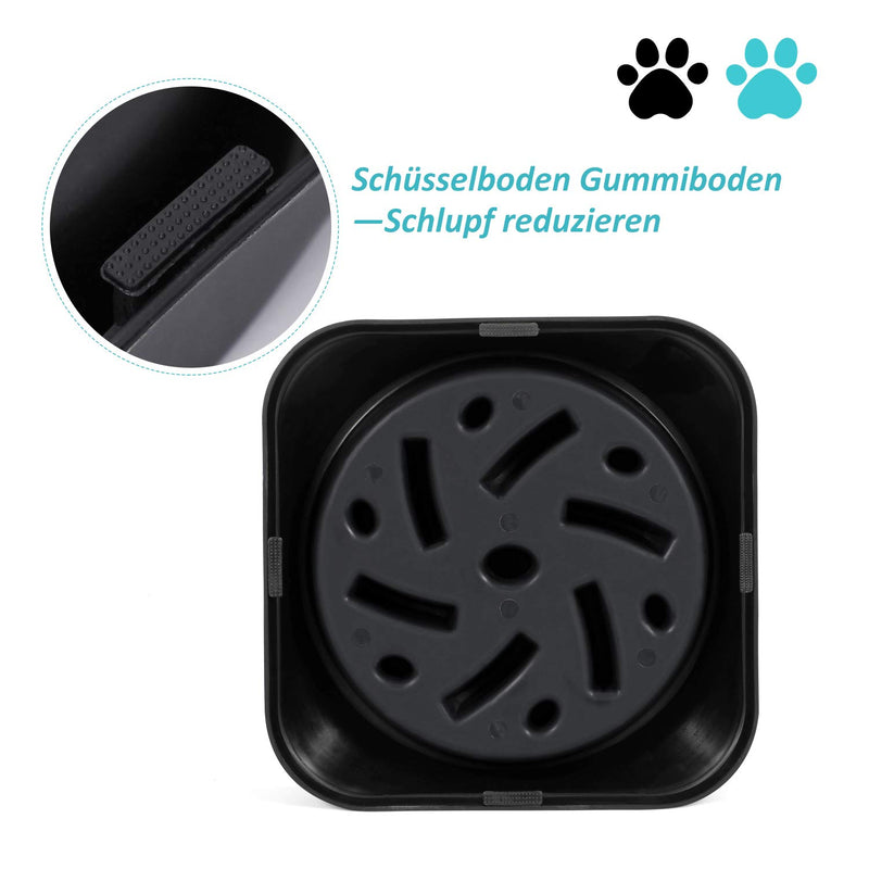 Healthy Slow Feeder Dog Bowl for puppies/medium-sized dogs, Bloat Stop Puppy Food Bowl Maze Interactive Puzzle Pet Bowl Non Skid Black A-black - PawsPlanet Australia