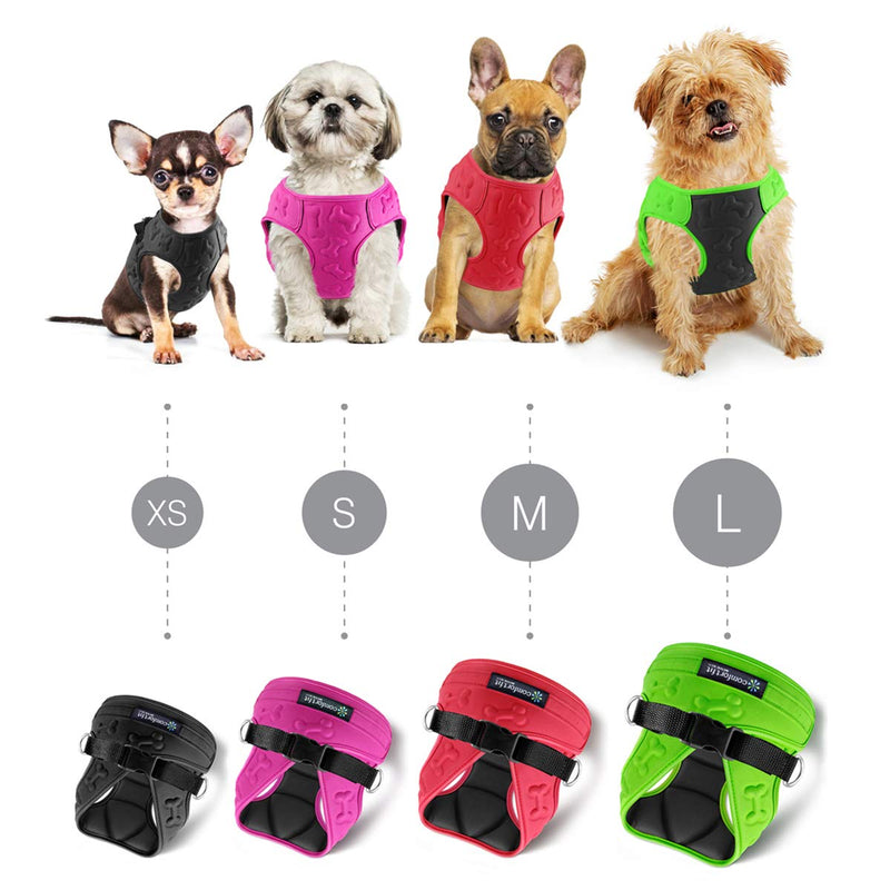 [Australia] - metric usa / Comfort Fit Pets No Pull Small Dog Harness Vest ● Easy to Put on & Take Off ● Soft Padded Interior & Exterior Puppy Harness ● Ensures Your Dog is Snug & Comfortable X-Small Red 