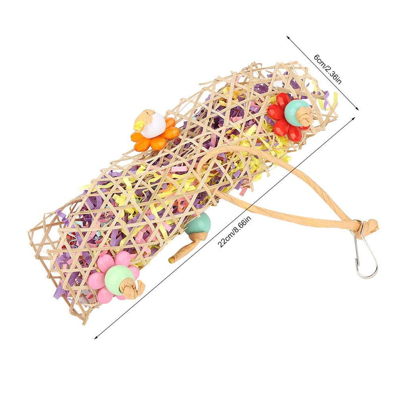[Australia] - Yutiny Bird Swing Toy Bird Cage Hammock Hanging Climbing Toy Colorful Parrot Chewing Toy Bite Toy Hanging Training Toys for Small Parakeets Cockatiels Conures Macaws Parrots Love Birds 
