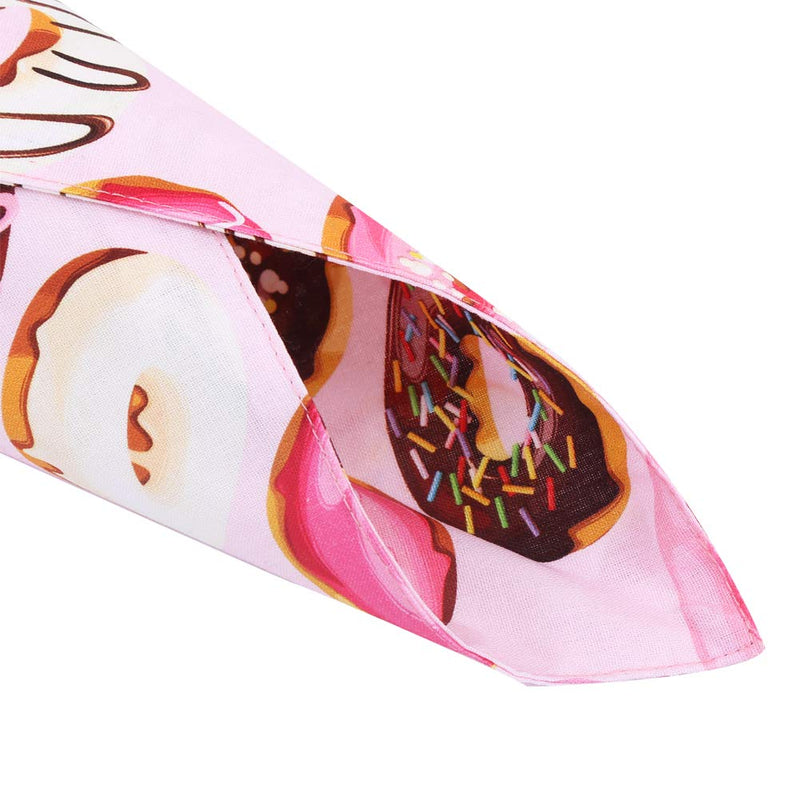 KZHAREEN Dog Bandana Reversible Triangle Bibs Scarf Accessories for Dogs Cats Pets Small doughnut - PawsPlanet Australia