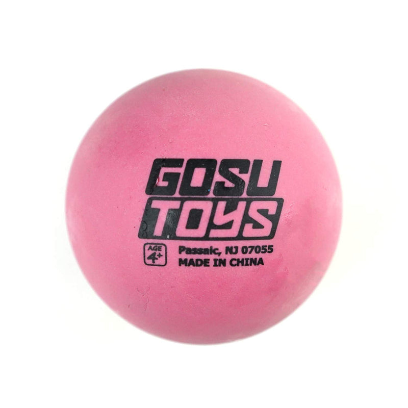 [Australia] - Gosu Toys High Bounce Pinky Ball 2.5 Inch Large Pink Rubber Ball 2 Pack Multi Purpose Play Soft Ballet Dance Massage Ball Dog Ball 