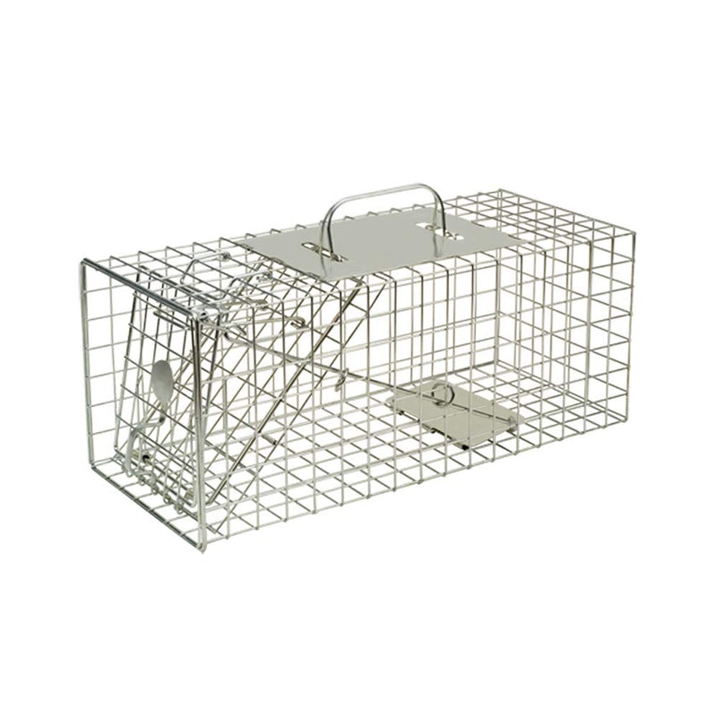 Defenders STV076 Animal Trap (Humane Cage Trap for Squirrels and Small Wildlife, Indoor and Outdoor Use), Clear - PawsPlanet Australia