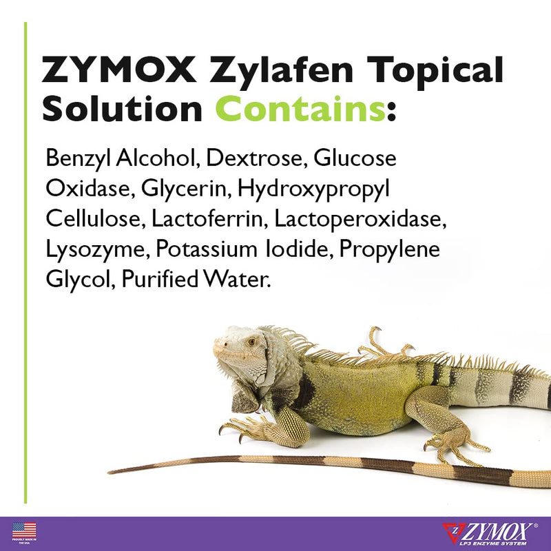 Zymox Zylafen Topical Solution for Reptiles, 1.25 oz. – Supports Healthy, Complete Shedding for Lizards, Snakes, Turtles & Frogs – Soothes Irritated Skin: Abrasions, Wounds, & Abnormal Shedding - PawsPlanet Australia