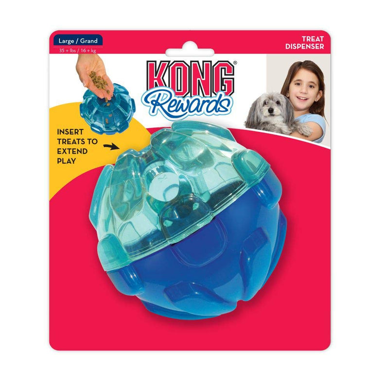 KONG – Rewards Ball – Particularly robust interactive treat dispenser – for large dogs - PawsPlanet Australia