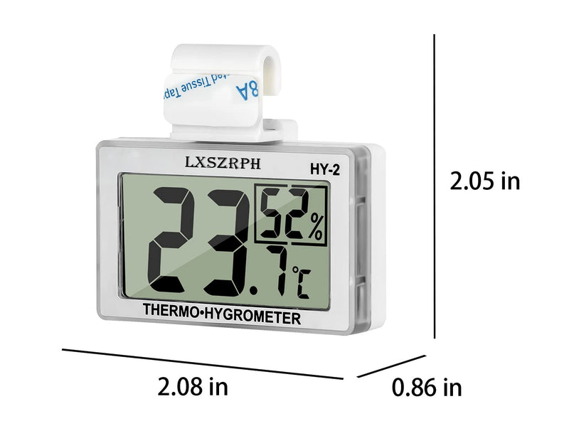 GXSTWU Reptile Hygrometer and Thermometer High LCD Display Temperature Humidity Meter Gauge with Hook for Reptile Tanks, Terrariums, Vivariums (1pack) 1pack - PawsPlanet Australia