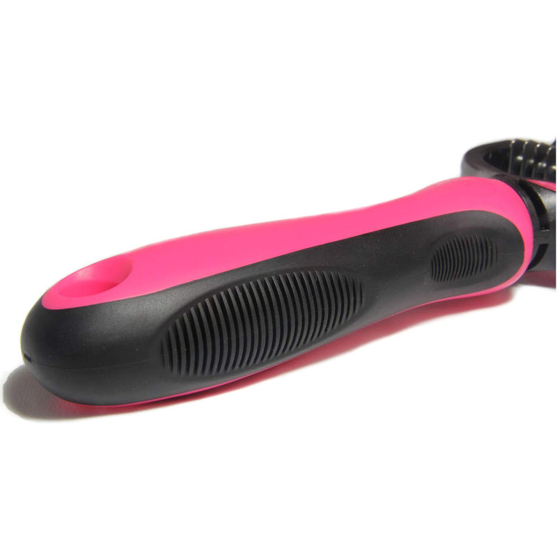 Maxpower Planet Dog Brush and Cat Brush - 2 Sided Pet Grooming Tool Undercoat Rake for Deshedding, Mats & Tangles Removing - Effectively Reduces Shedding by Up to 95%,Small Size Pink - PawsPlanet Australia