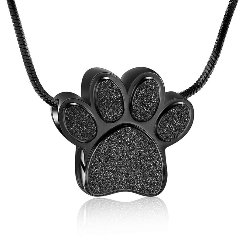 QGJNSGC Paw Print Urn Necklace for Ashes, Cremation Jewelry for Ashes Urn Necklace Keepsake Jewelry for Pet/Dog's/Cat's Ashes Pendant Memorial Gifts for Man/Women(Colourful) Colourful - PawsPlanet Australia
