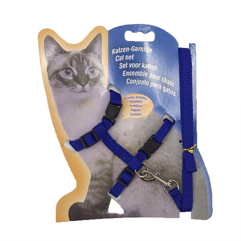 Gizhome 2 Pack Cat Harness and Leash Adjustable Halter Harness Nylon Strap Belt Safety Rope Leads for Kitten - Green& Blue Green&Blue - PawsPlanet Australia
