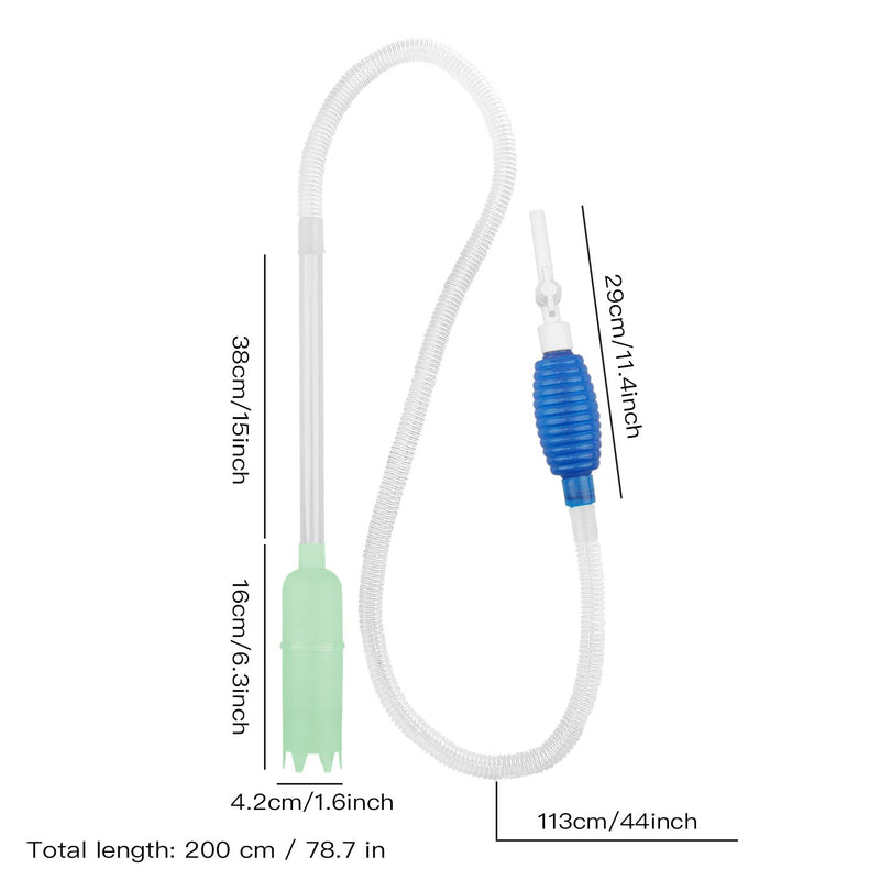 [Australia] - Aquarium Fish Tank Siphon and Gravel Cleaner,Hand Syphon Pump Fish Tank Cleaner Long Nozzle Water Changer to Drain and Replace Water in Minutes Large 