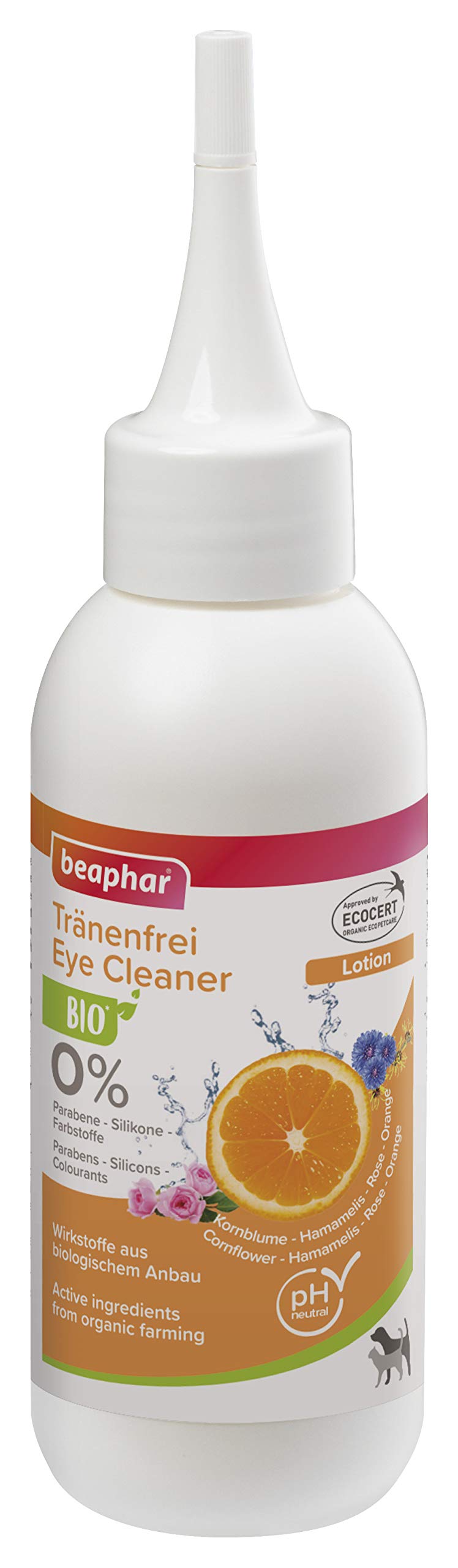 Beaphar organic tear-free lotion for dogs and cats, gentle care and cleaning of the eye area, 100 ml organic lotion - PawsPlanet Australia